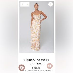 Resa Marisol Dress in Gardenia floral